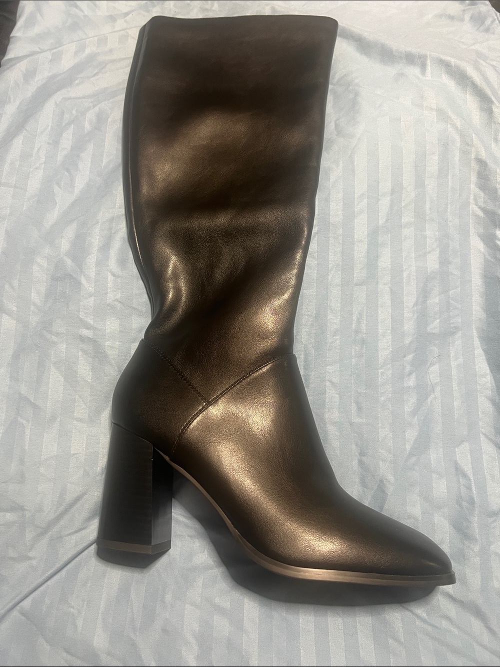 Top Walk Classic Women's High Heel Knee Boot in Black (nowb)